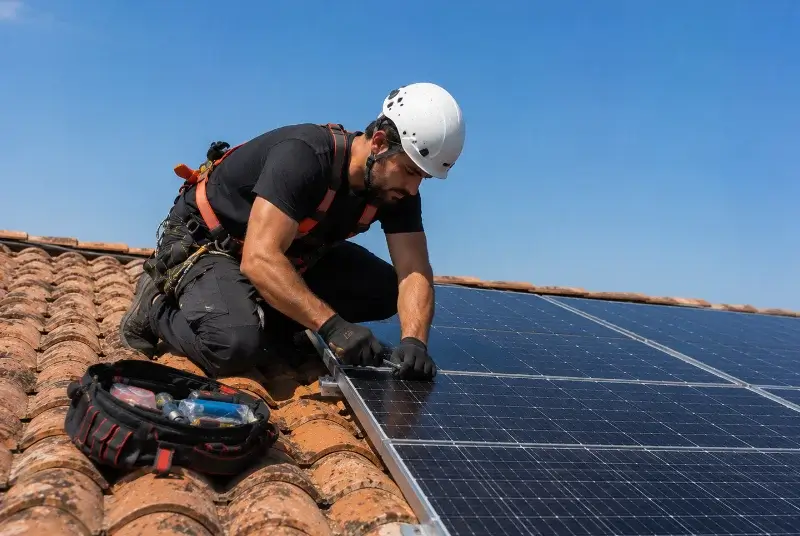 Maintenance et monitoring de panneaux solaires à Châteauneuf-du-Pape